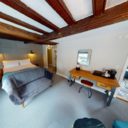 Reconstruction and adaptation of a listed pub building - bedroom